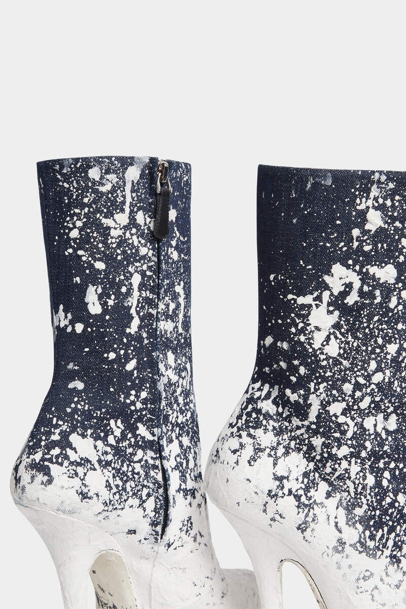 DEANDAY HEELED DENIM ANKLE BOOTS 4