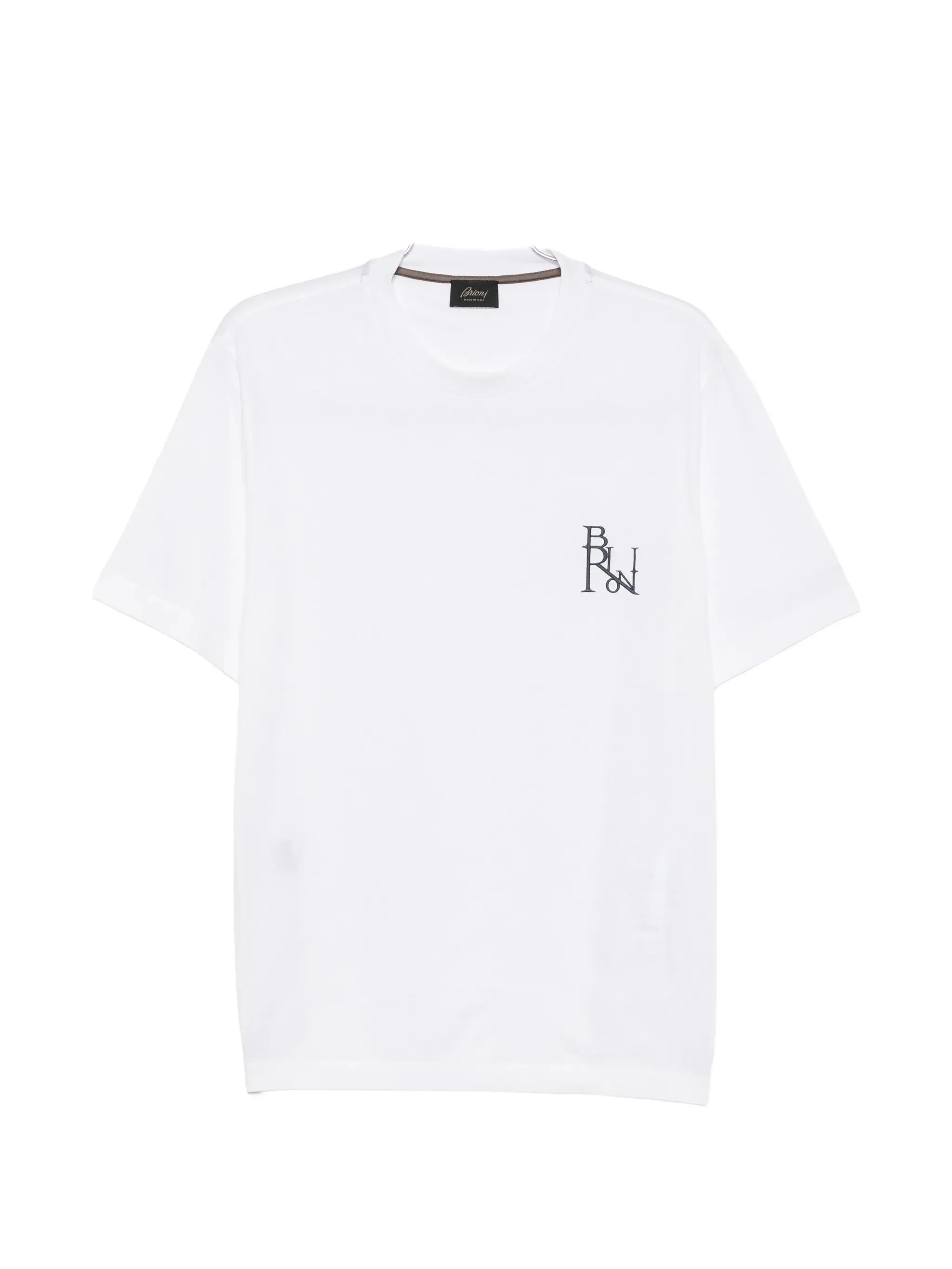 Brioni Logo-embroidered T-shirt - 1