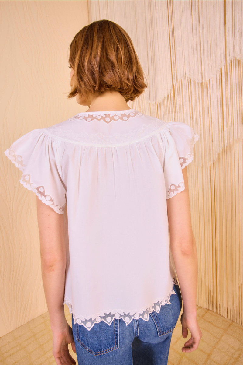 Effie Flutter Sleeve Top 4