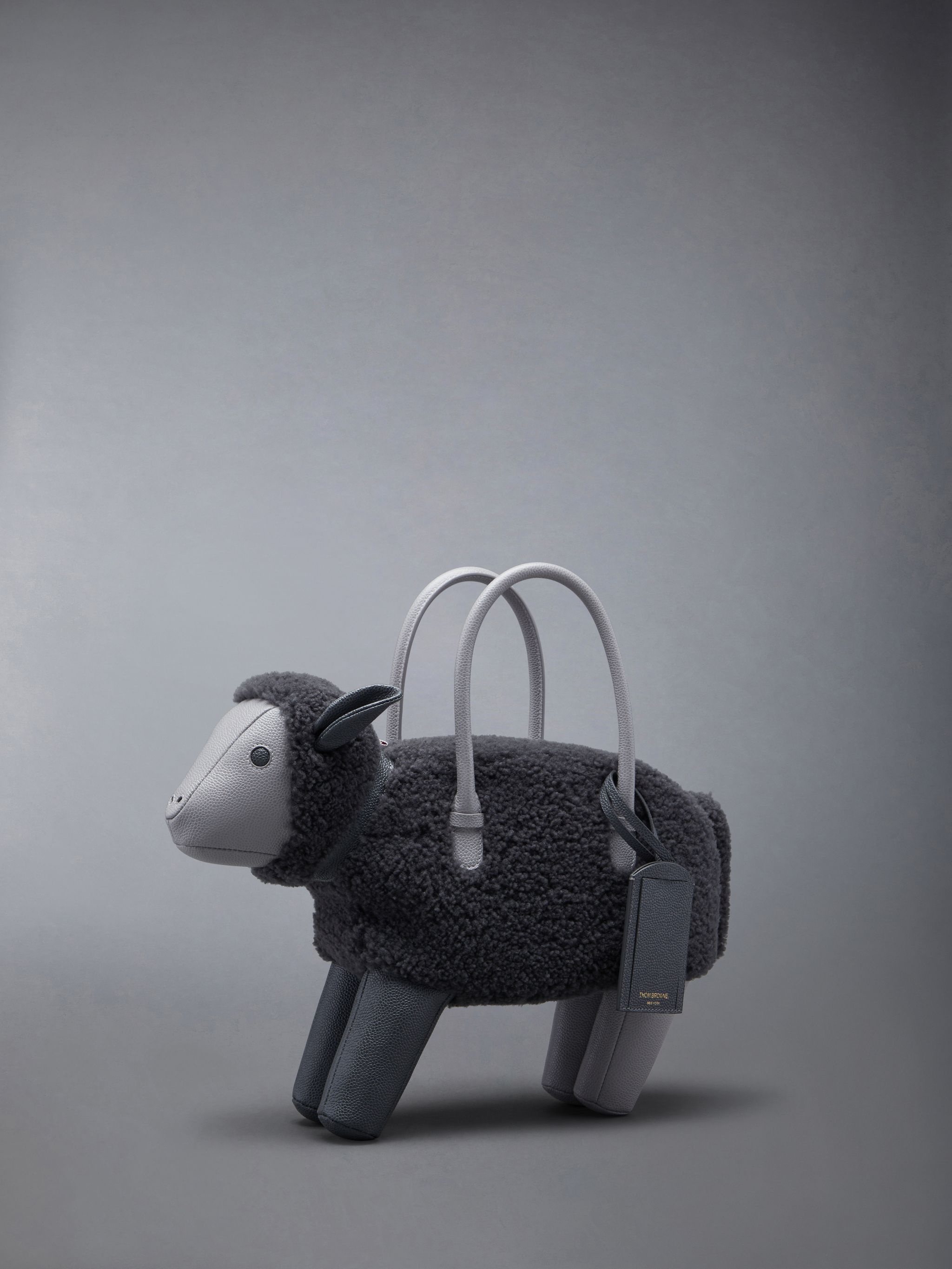 sheep shearling tote bag - 2