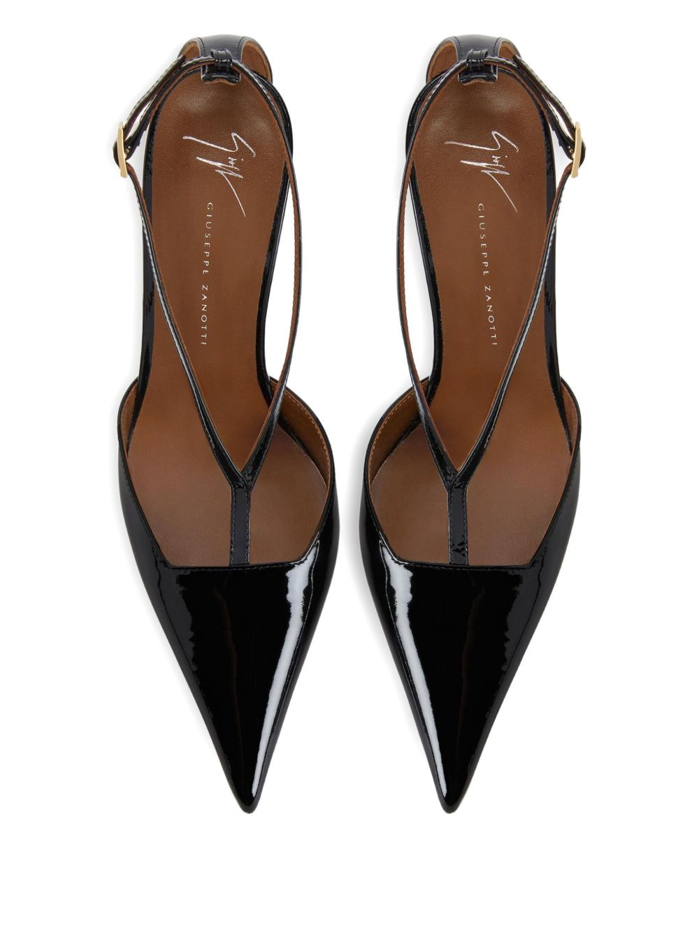 leather heeled pumps - 3