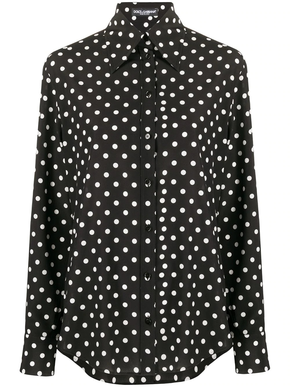 polka dot print shirt - 1