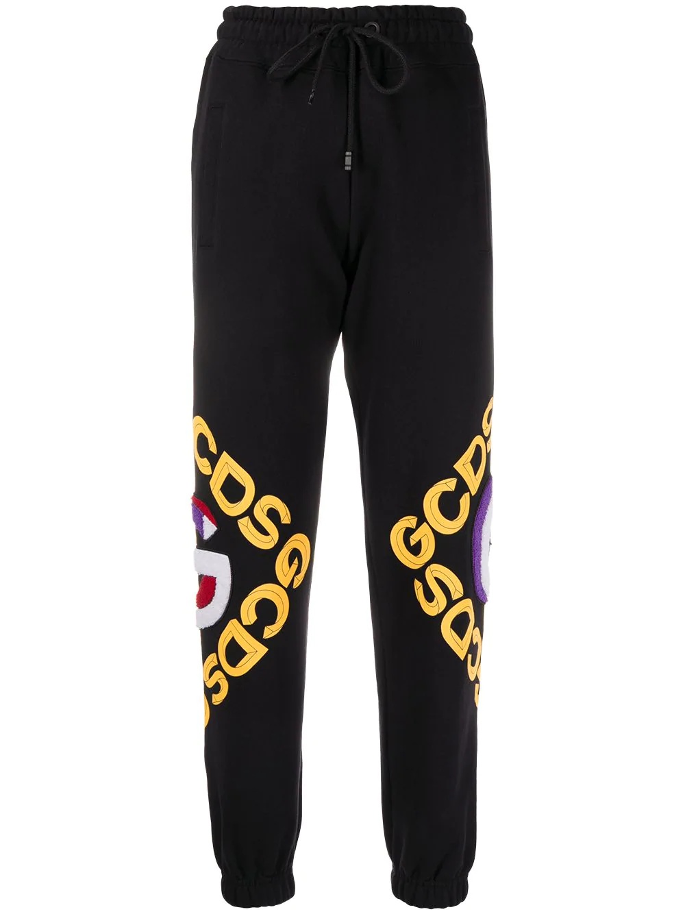 logo print track pants - 1