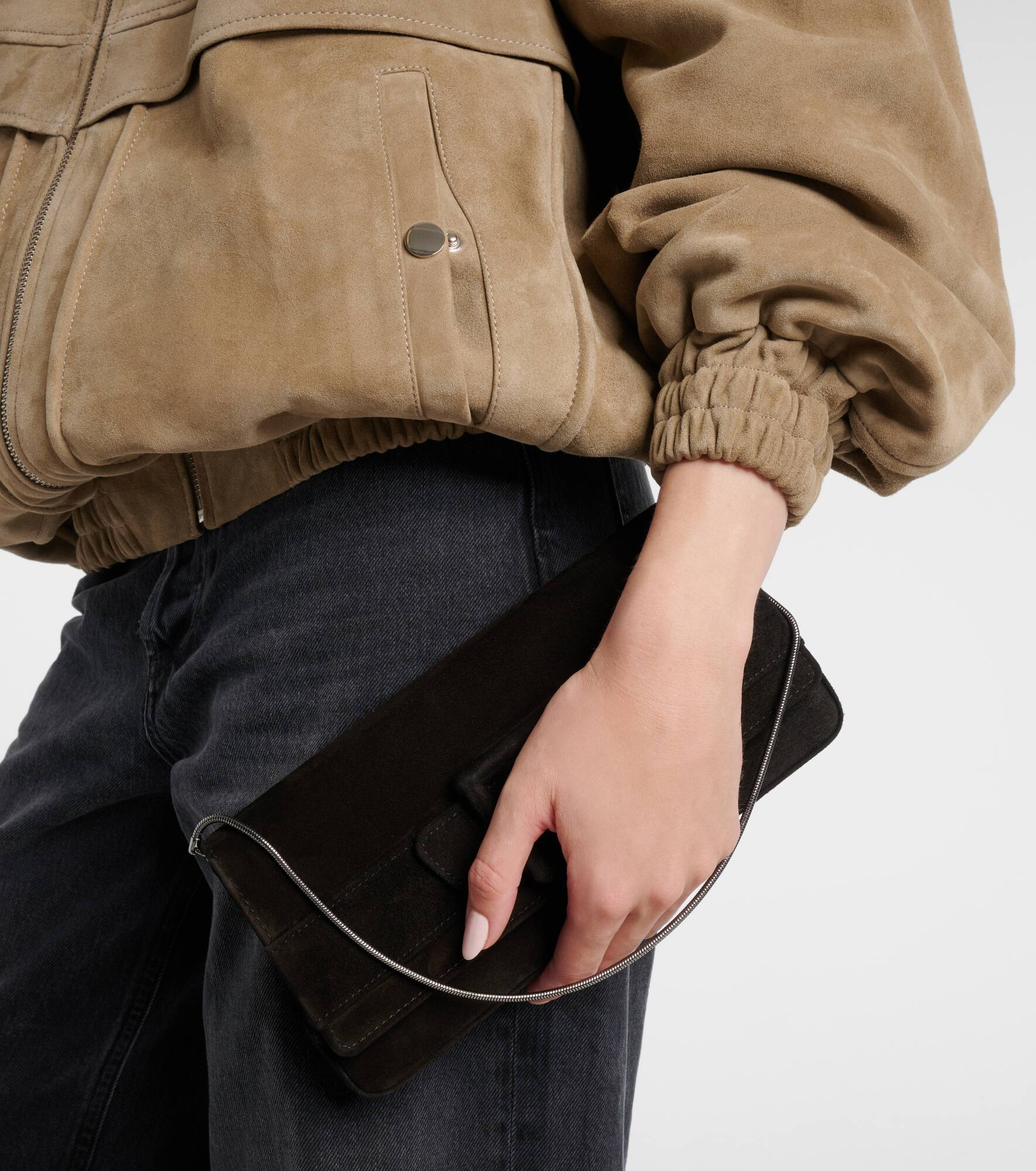 Maygot suede clutch - 2