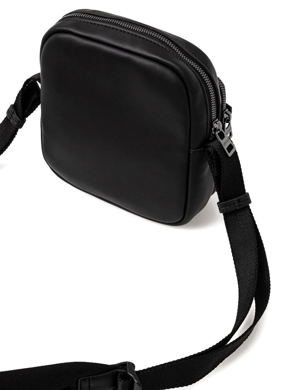 zip-fastening faux-leather messenger bag - 3