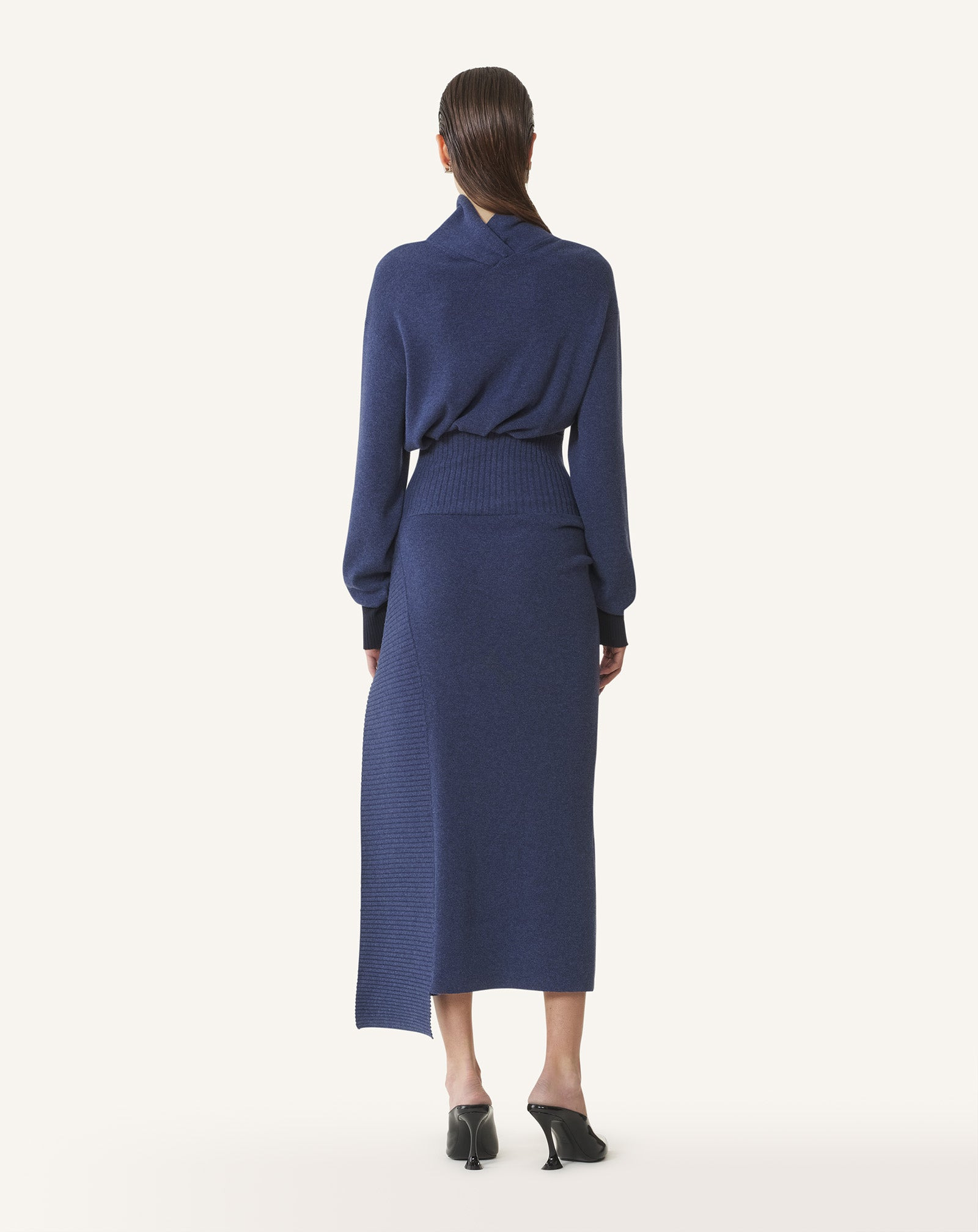 WOOL AND CASHMERE MIDI DRESS - 4