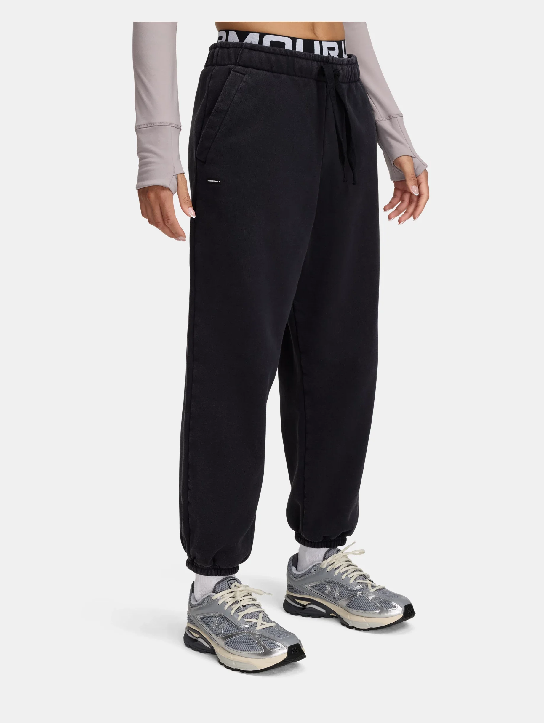 Women's UA Icon Heavyweight Fleece Oversized Pants - 1