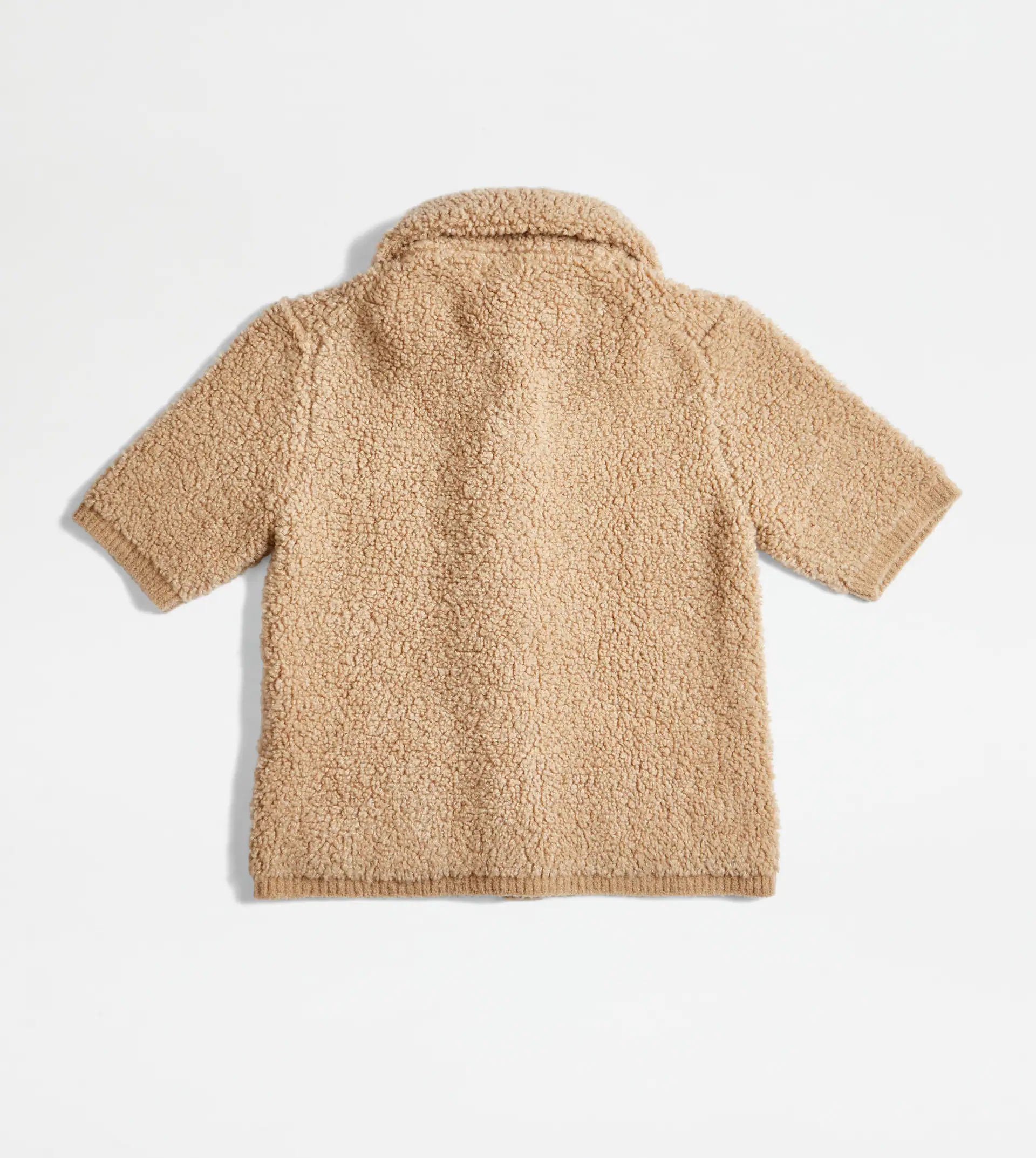 MINI CARDIGAN IN BOUCLÉ KNIT - BEIGE - 4