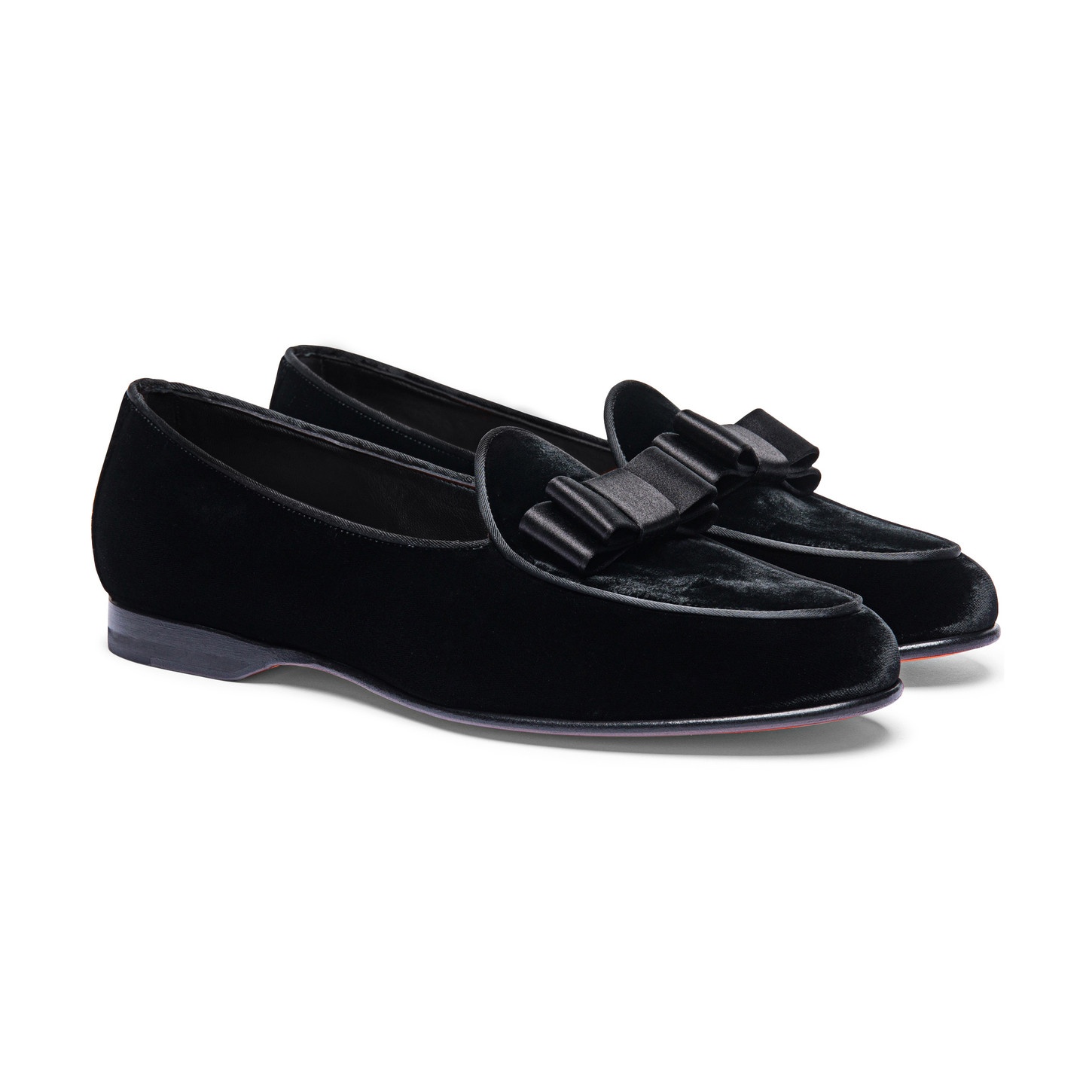 Men's black satin Andrea loafer - 3