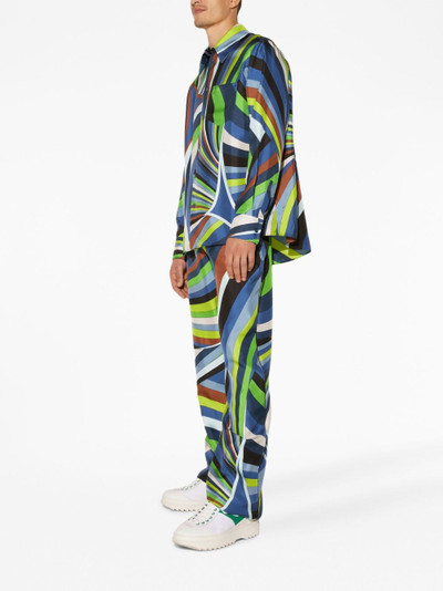 PUCCI Iride-print silk shirt outlook