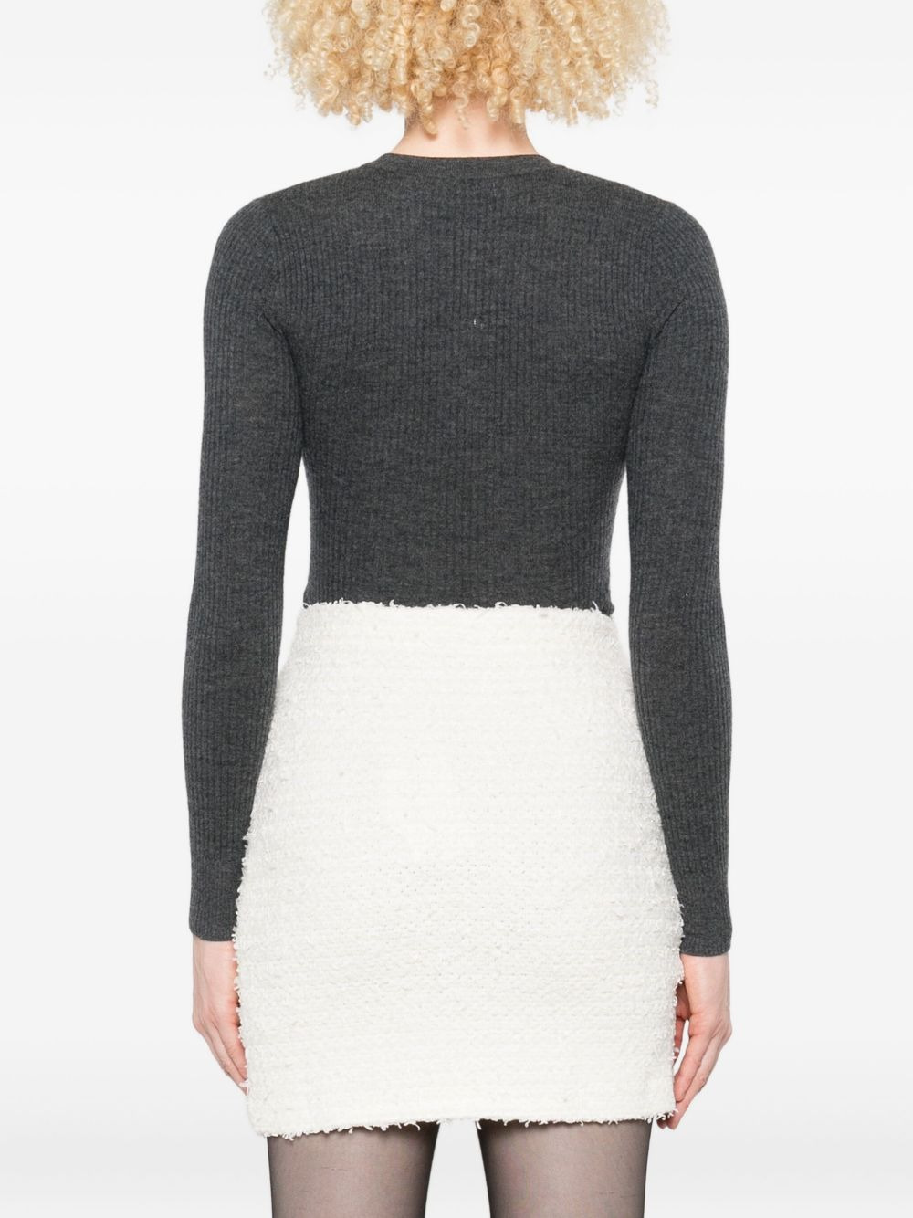 ribbed-knit bodysuit - 4