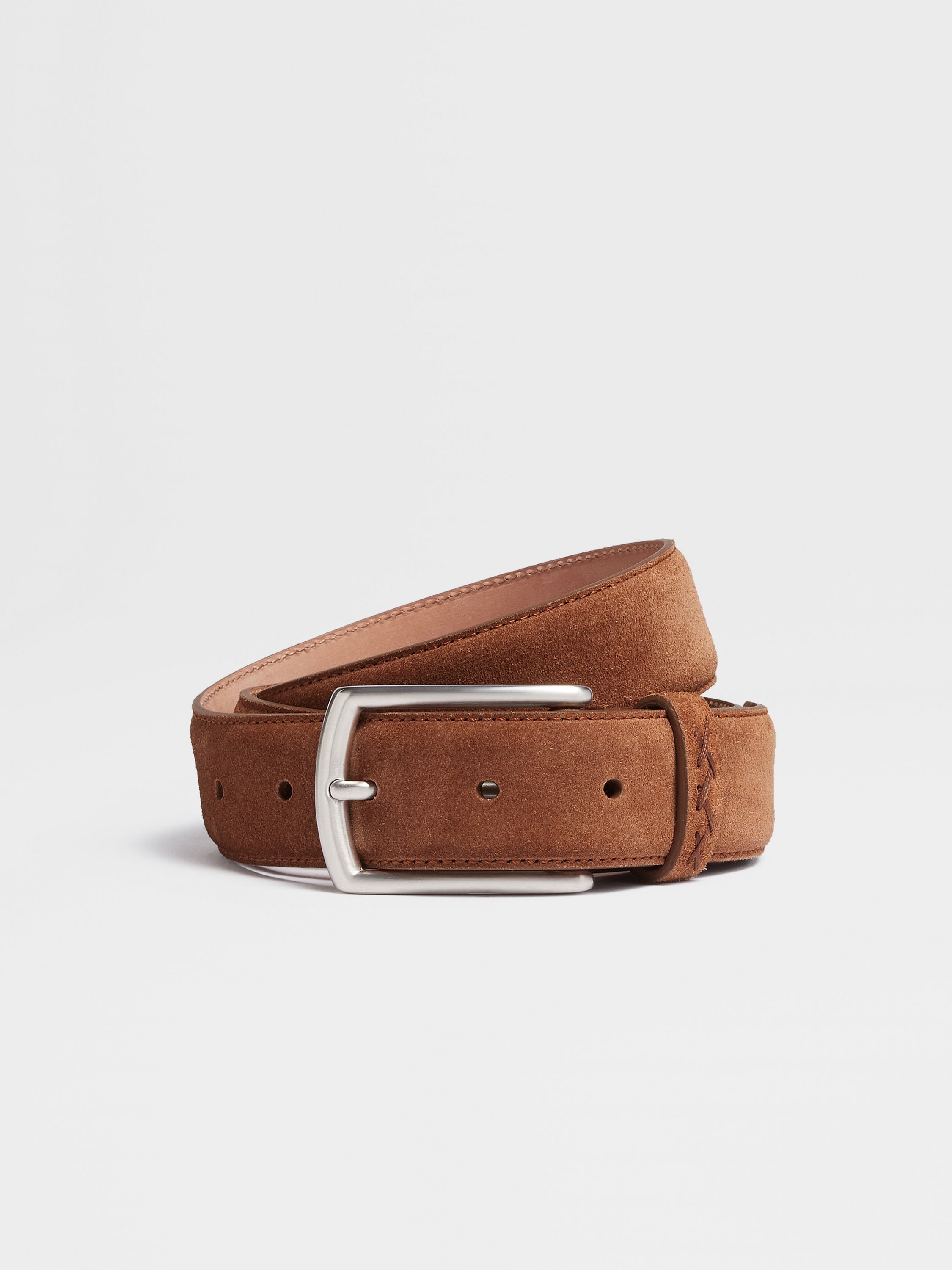 BROWN SUEDE BELT - 1