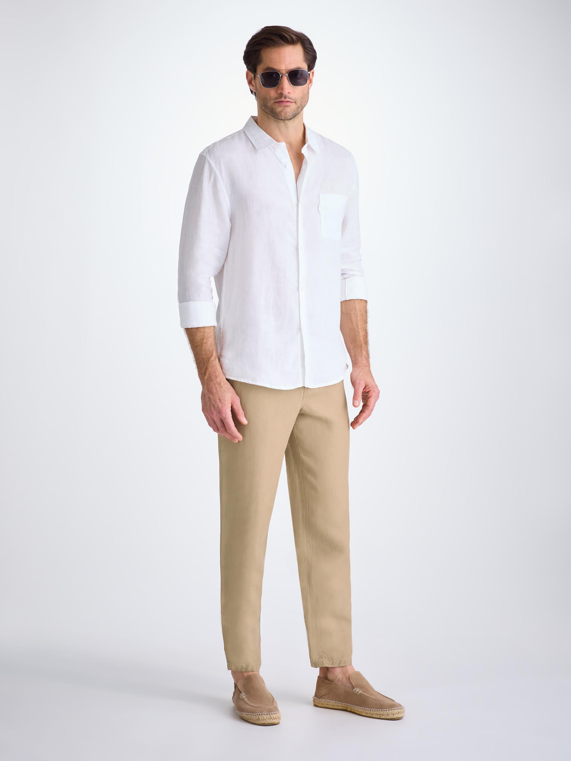 Men's Pants Sydney Linen Camel - 3