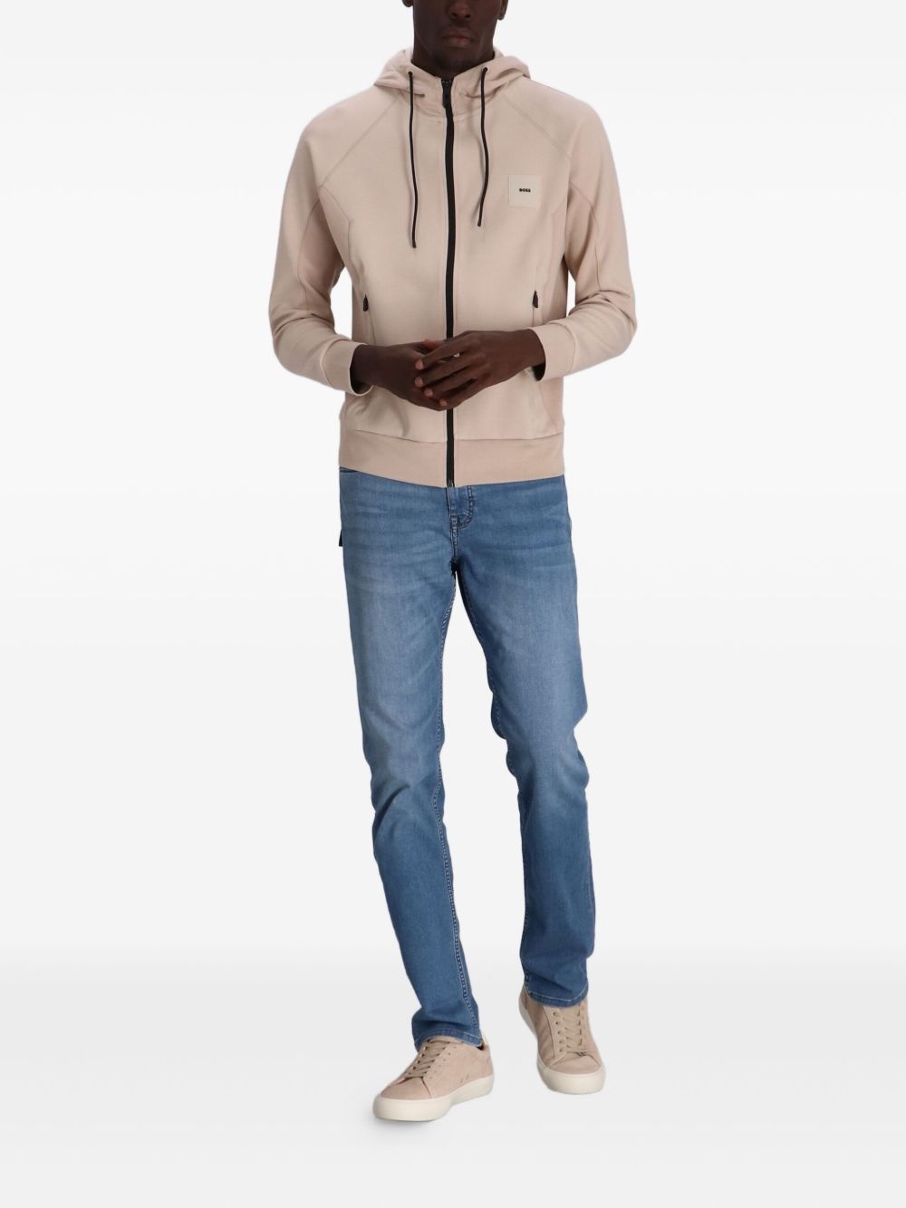 logo-appliqué hoodie - 2