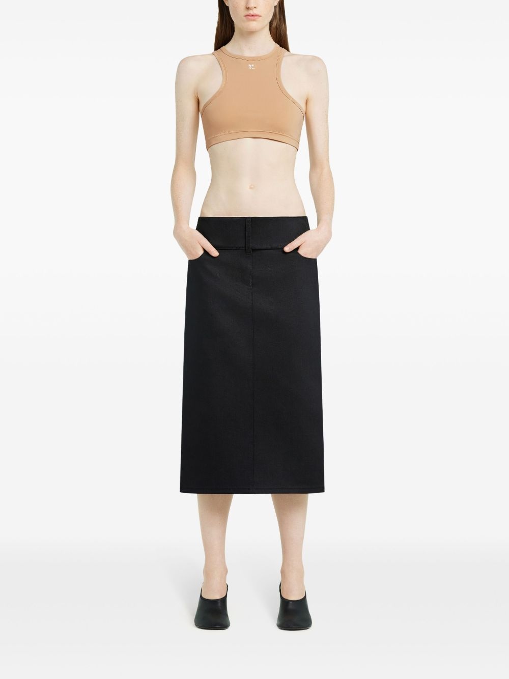 racerback crop top - 2