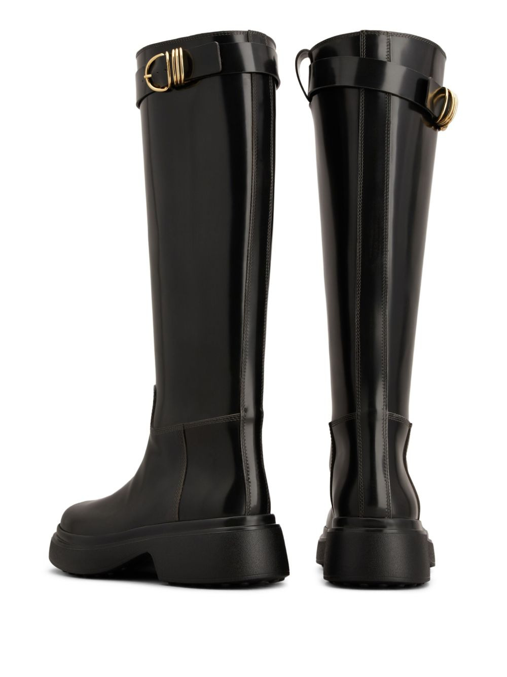 leather knee-high boots - 3
