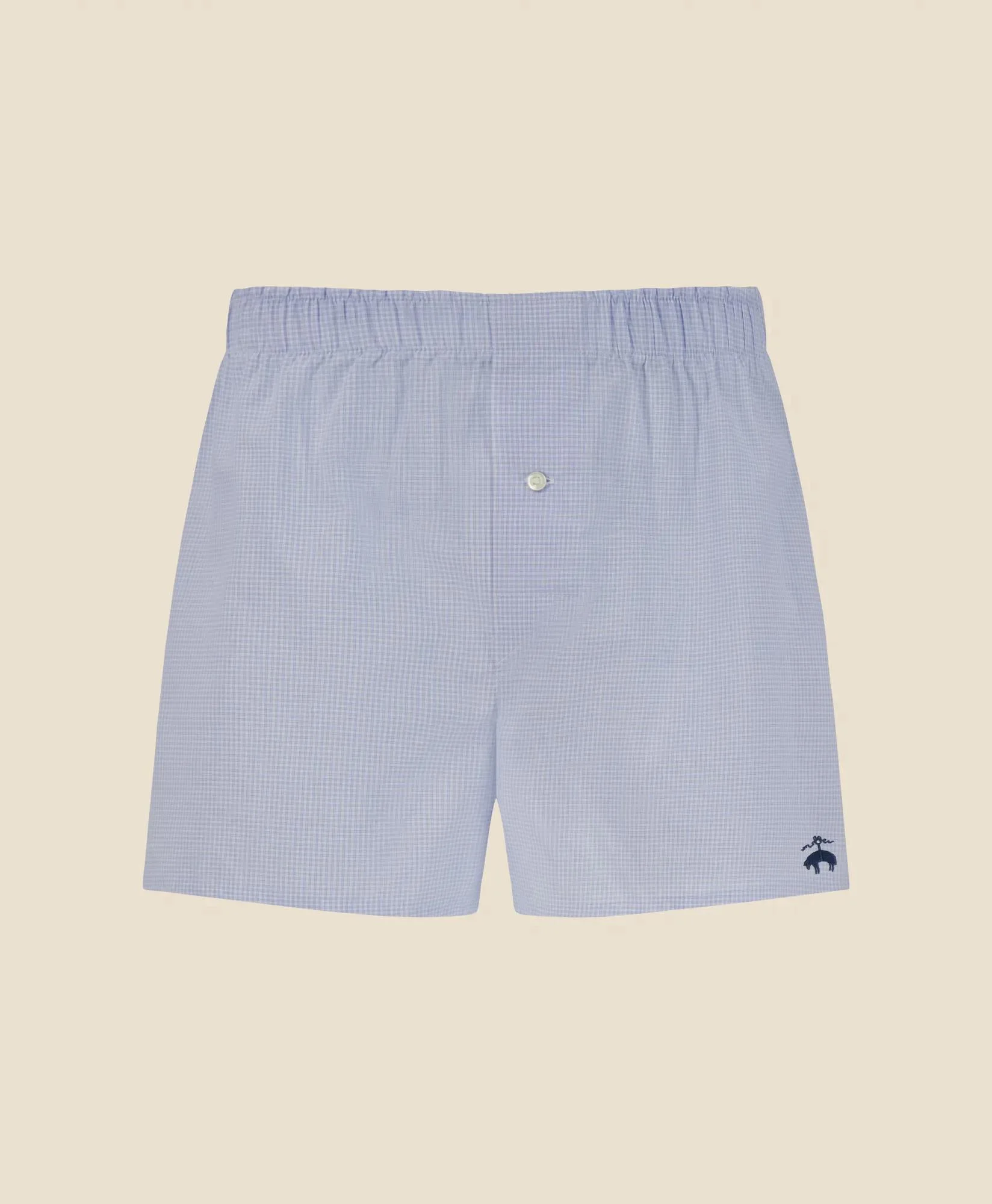 Slim Fit Cotton Broadcloth Windowpane Boxers - 1