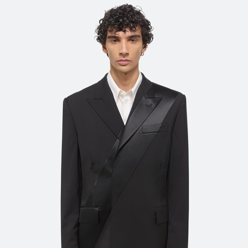 VIRGIN WOOL TUXEDO CAR COAT 10