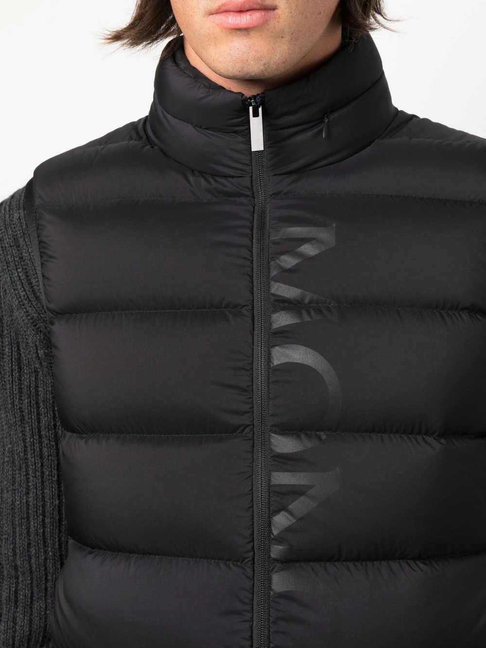 zipped padded gilet - 5