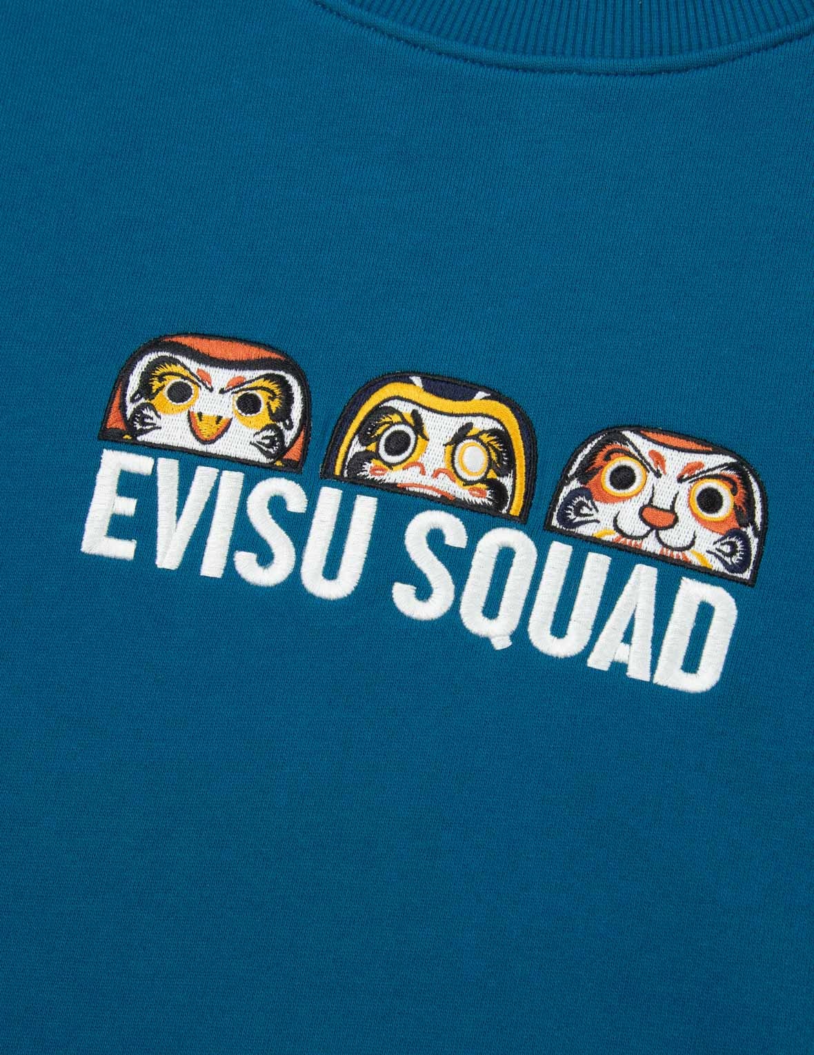 EVISU SQUAD DAICOCK PRINT SWEATSHIRT - 9