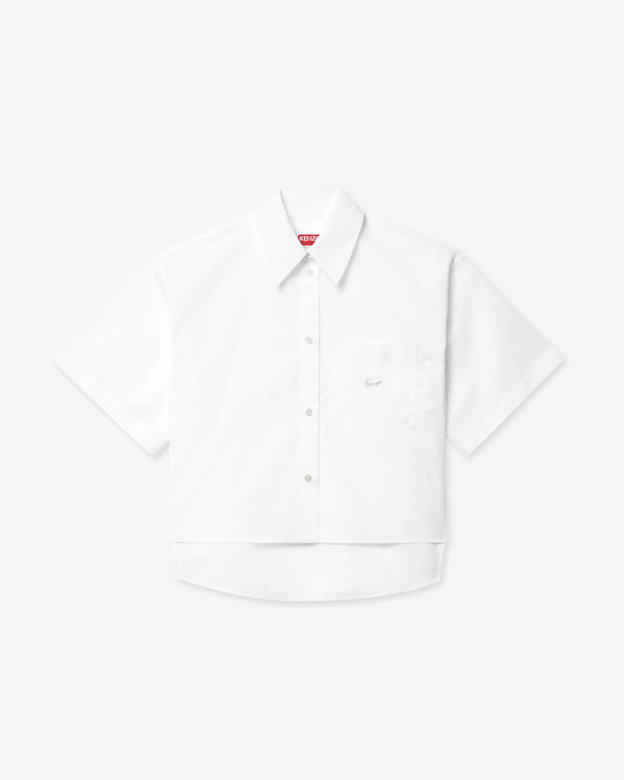 'KENZO Signature' short sleeve shirt in cotton - 1
