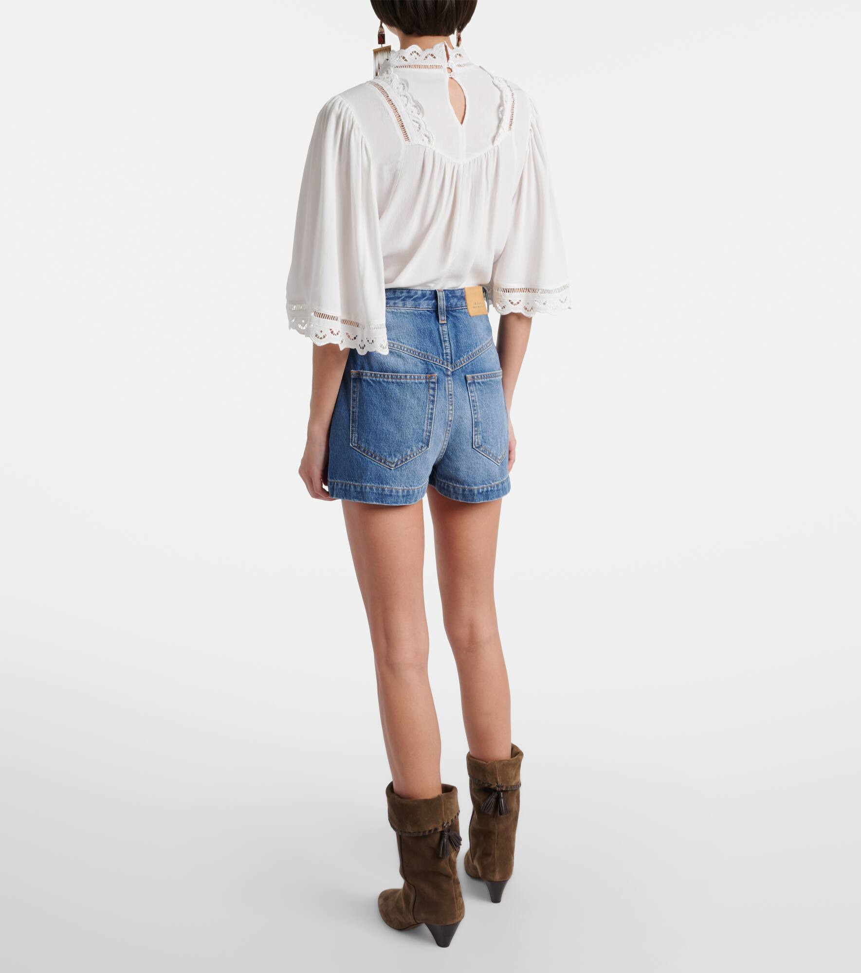 Denim shorts - 3