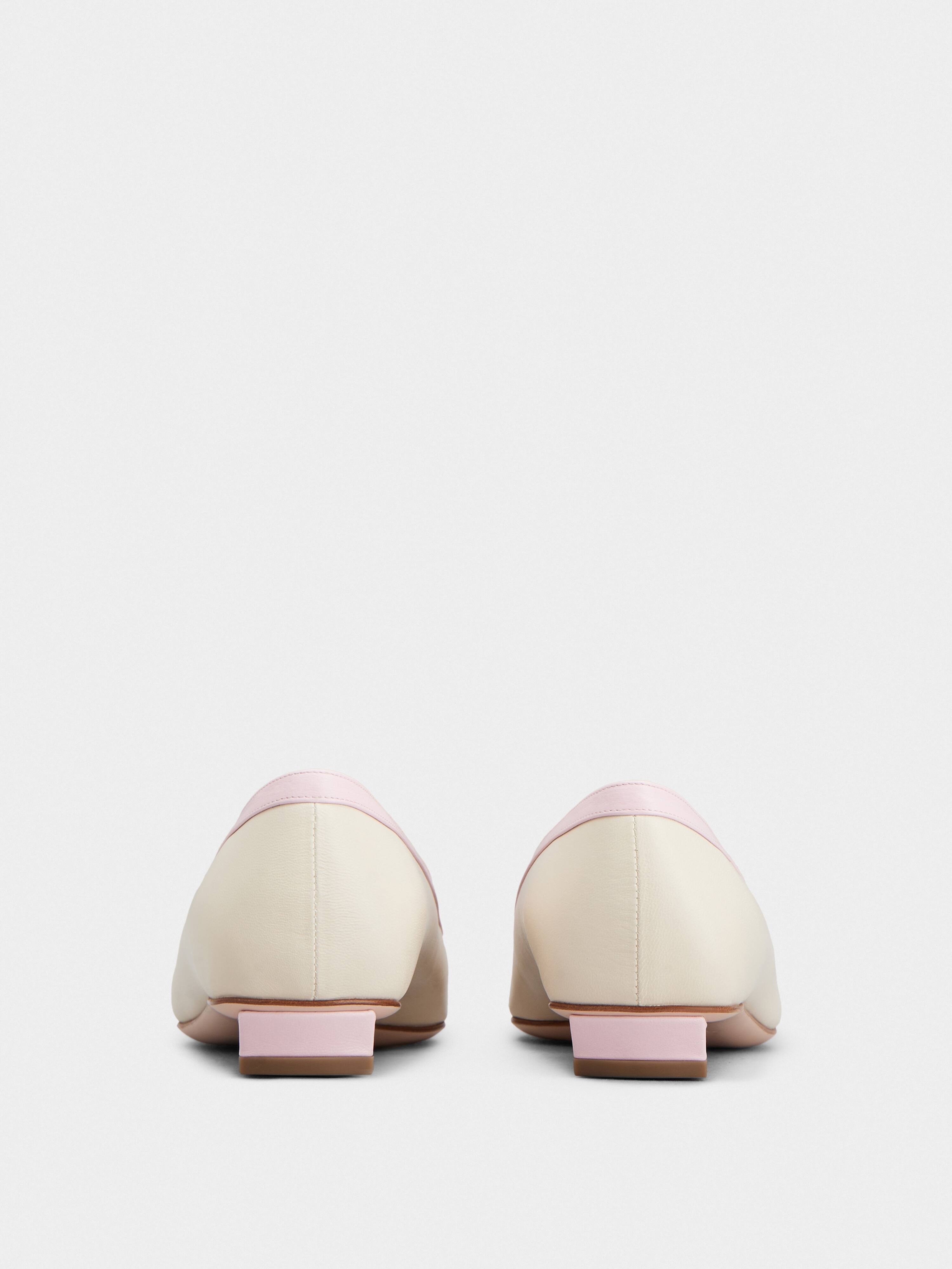Belle Vivier Covered Buckle Ballerinas in Nappa Leather - 5
