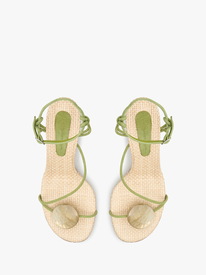 Doma Stoned Raffia Heel 4