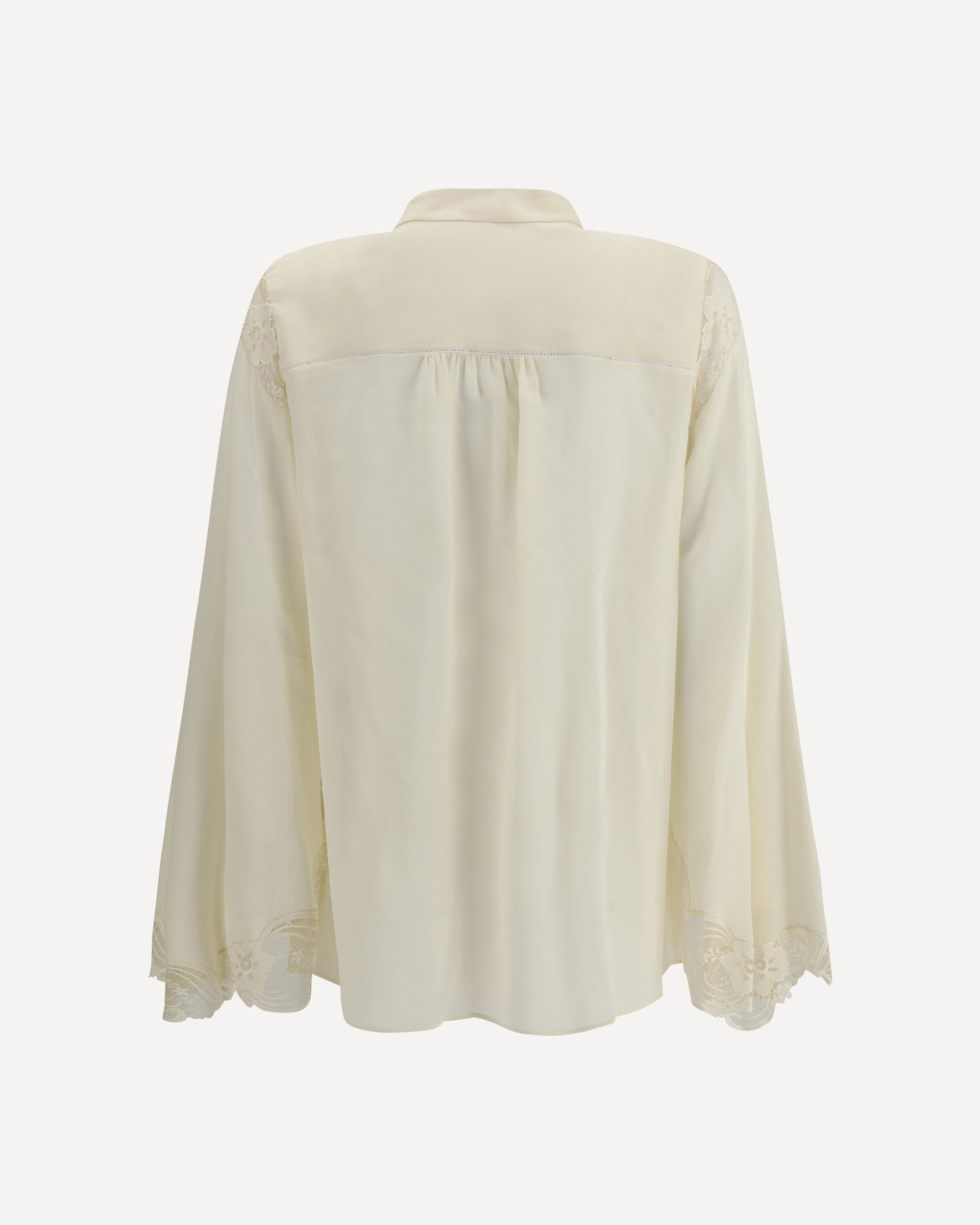 Silk georgette and lace Blouse - 2
