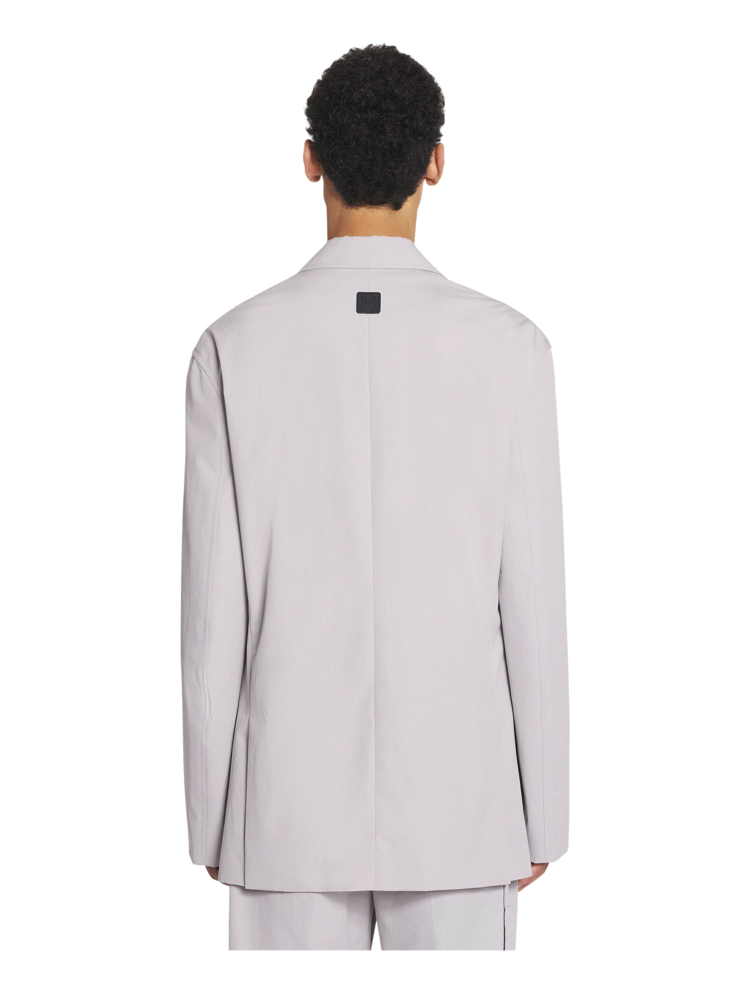 Lanvin Straight Fit Cotton Jacket in Mink at Nordstrom - 4