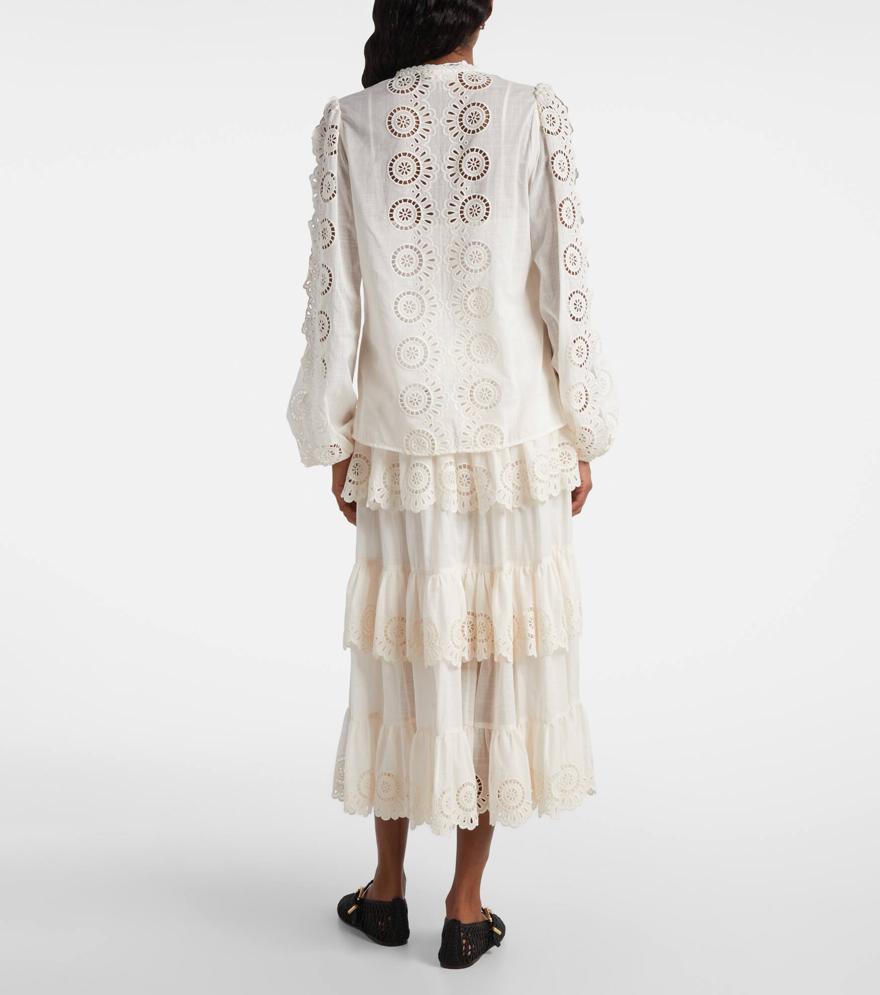 Lucky embroidered cotton blouse - 3
