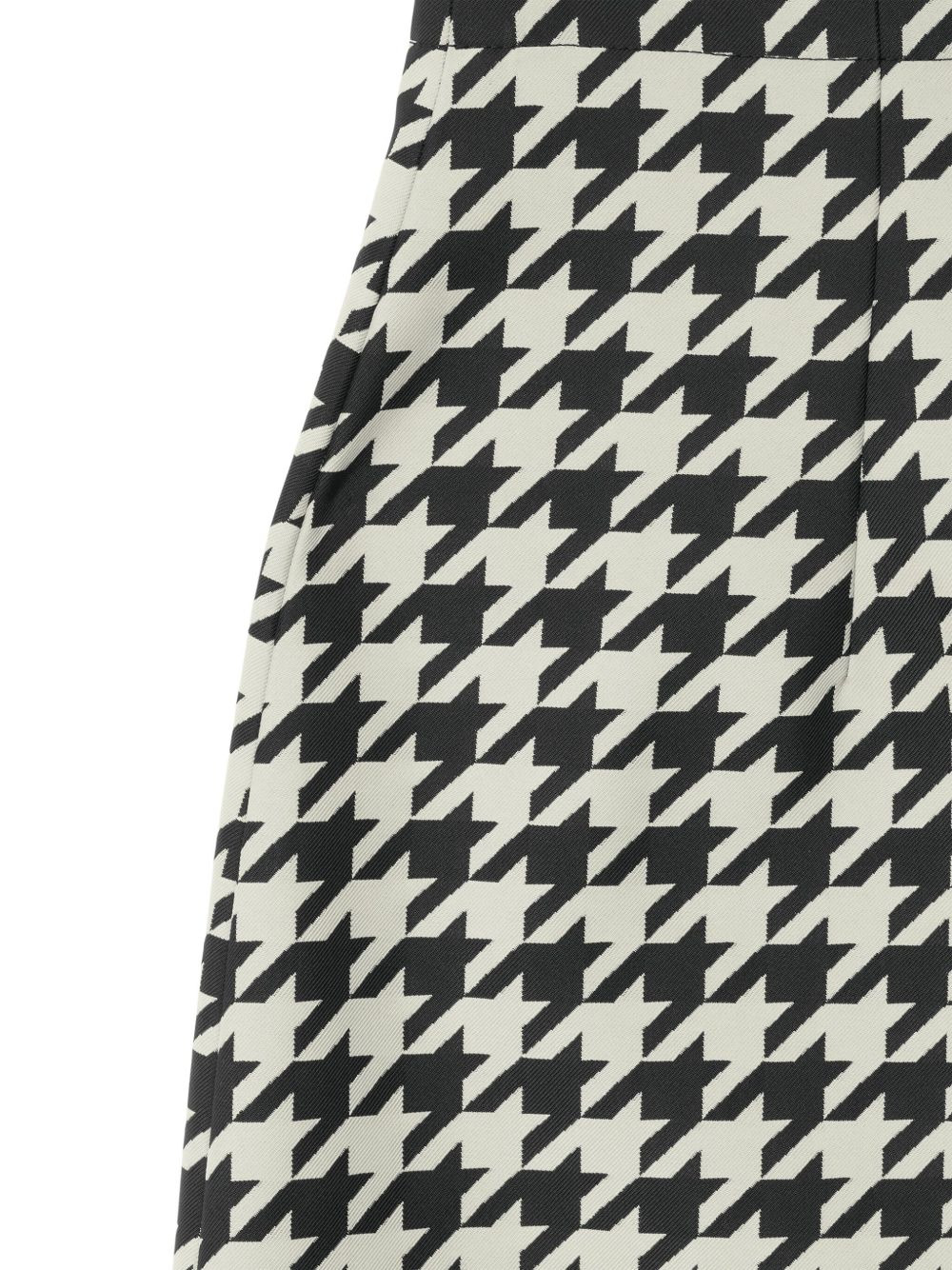 houndstooth-pattern gabardine cropped trousers - 5
