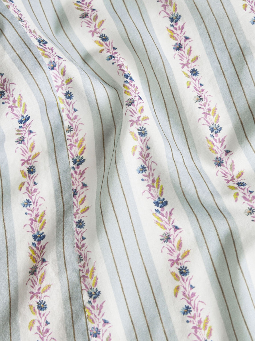 STRIPED SHIRT WITH FLOWERS - 6