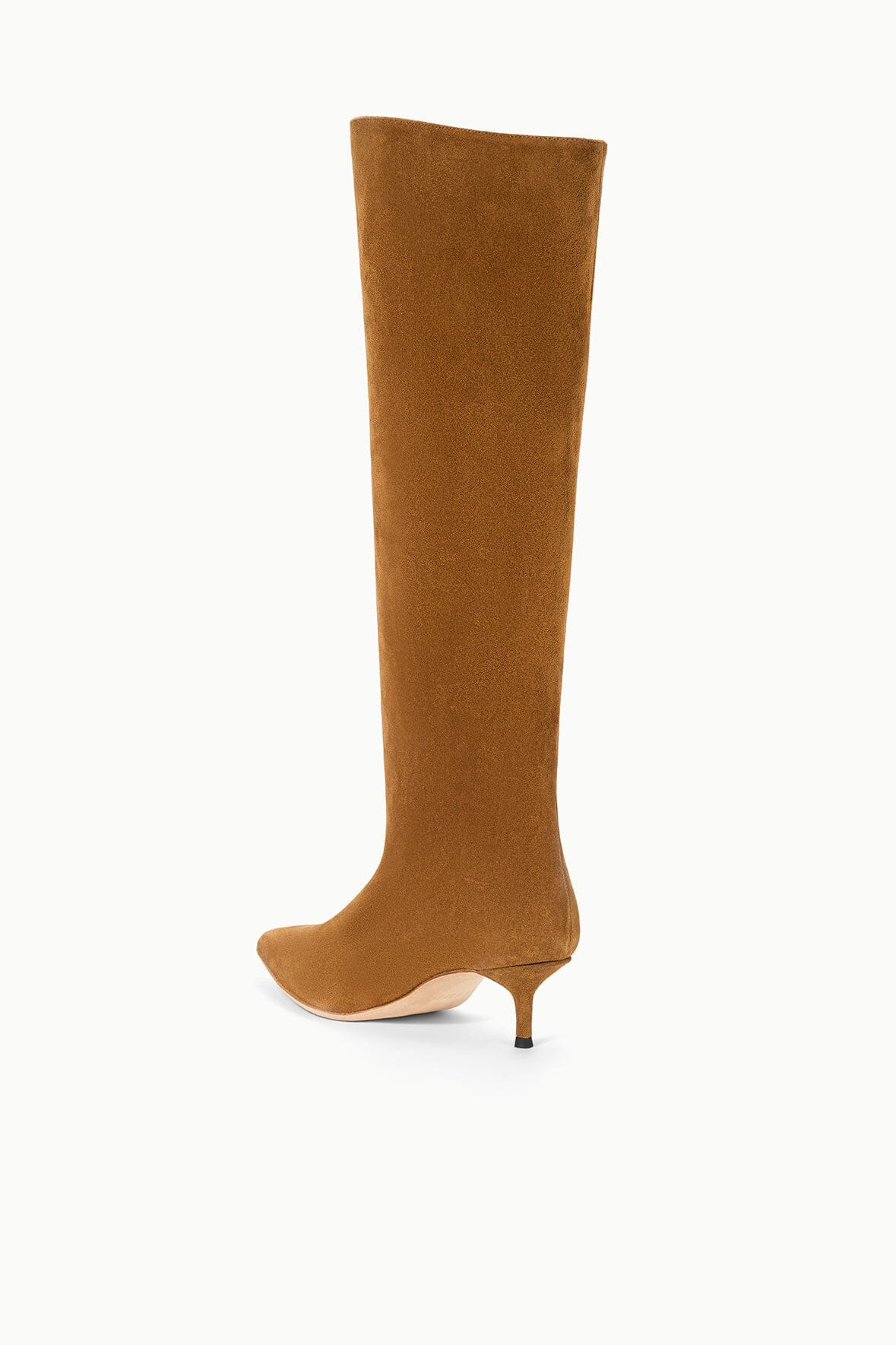 STAUD SEBASTIAN KITTEN HEEL BOOT TAN - 5