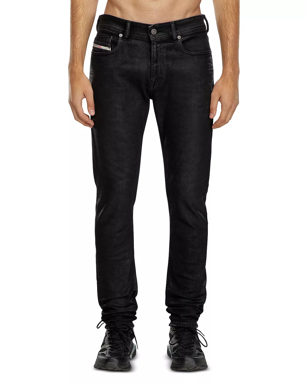 1979 Sleenker Skinny Fit Stretch Jeans in Black Denim - 1