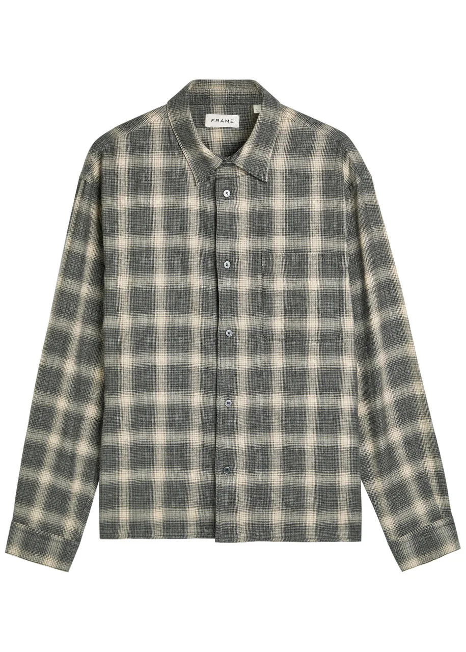 Frame Plaid Brushed Cotton Shirt - 1