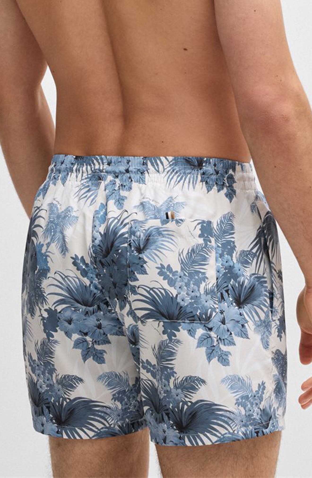 BOSS Piranha Swim Trunks in Open Blue at Nordstrom - 2