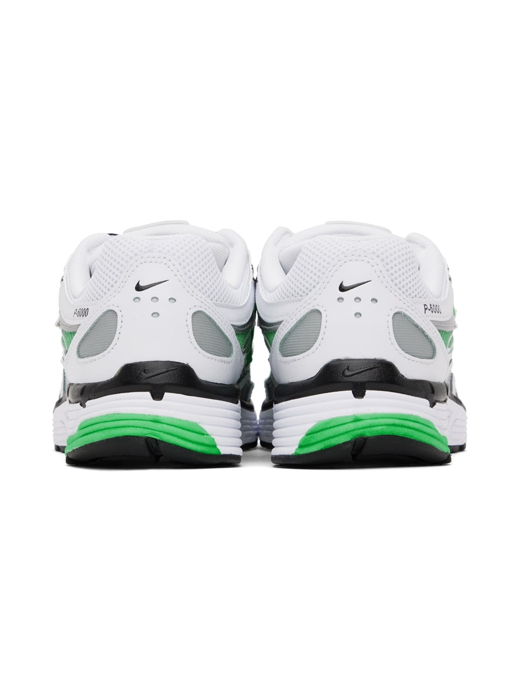 White & Green P-6000 Sneakers - 2