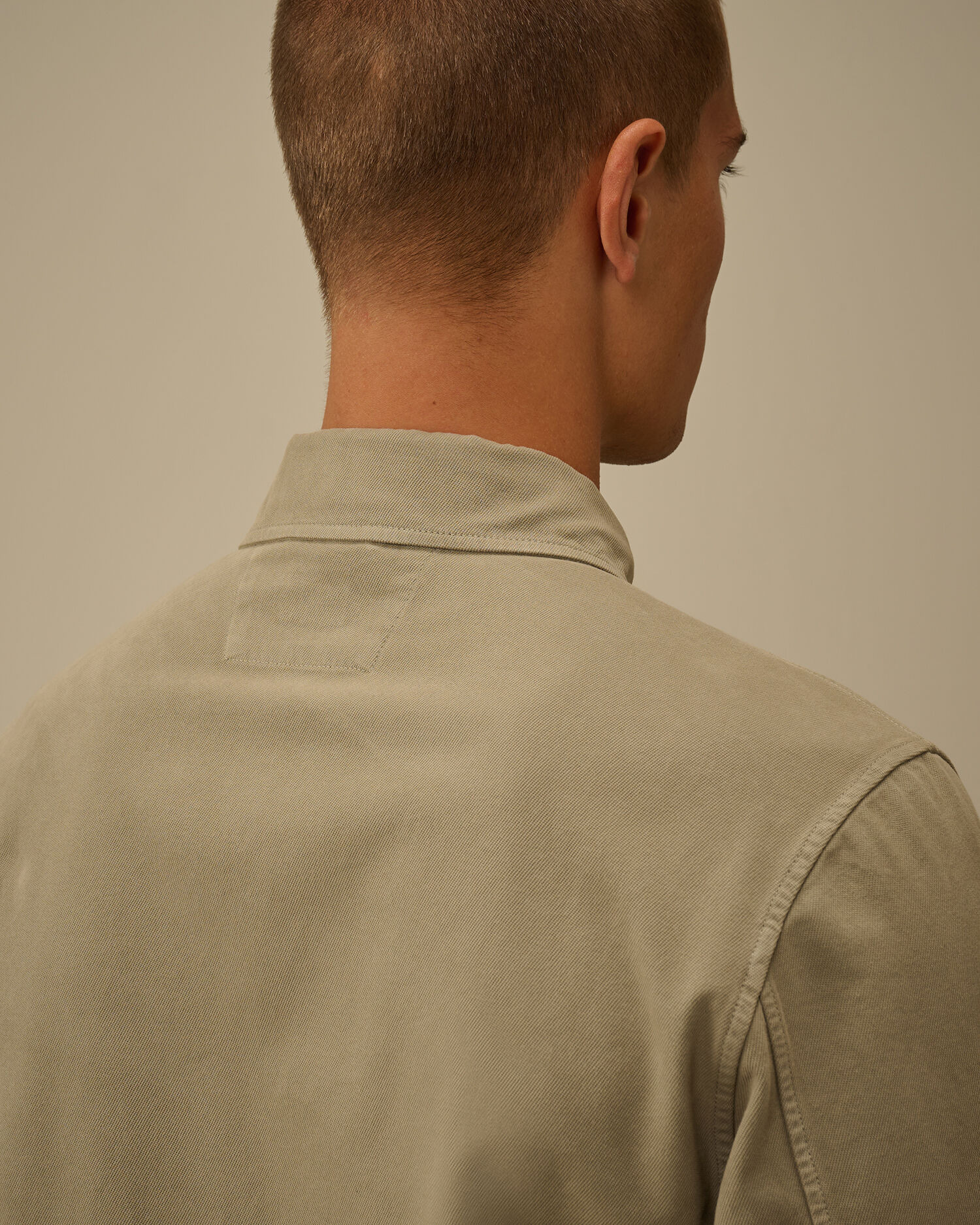 Vintage Army Structure Lens Button Overshirt - 6