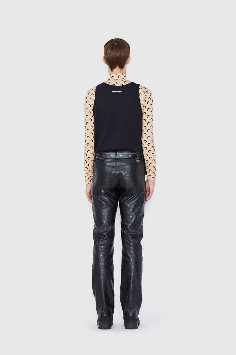 All Over Moon Print Second Skin Top 3