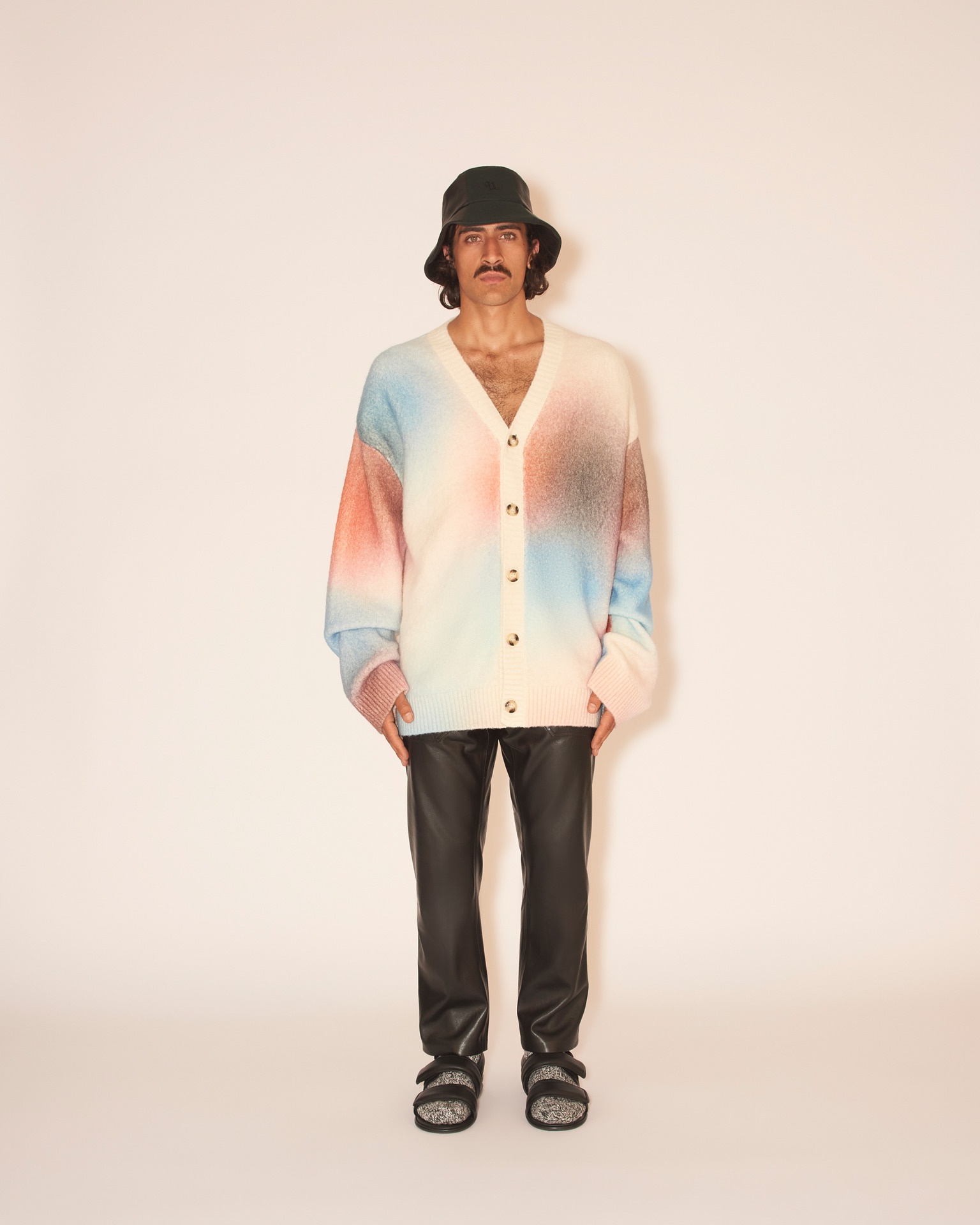 PRIM - Brushed cardigan - Lilac - 3