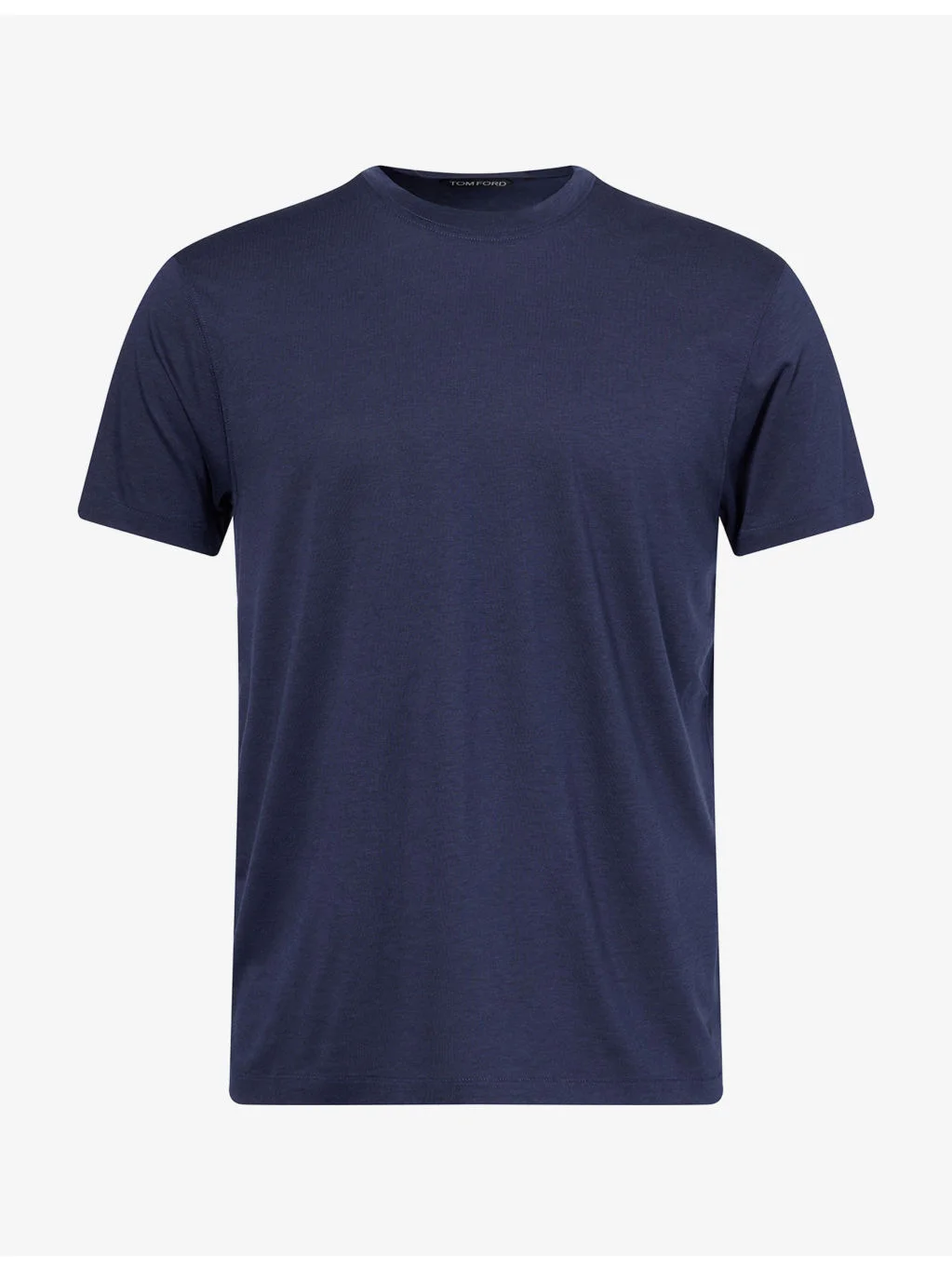 Crew-Neck Lyocell And Cotton T-Shirt - 1