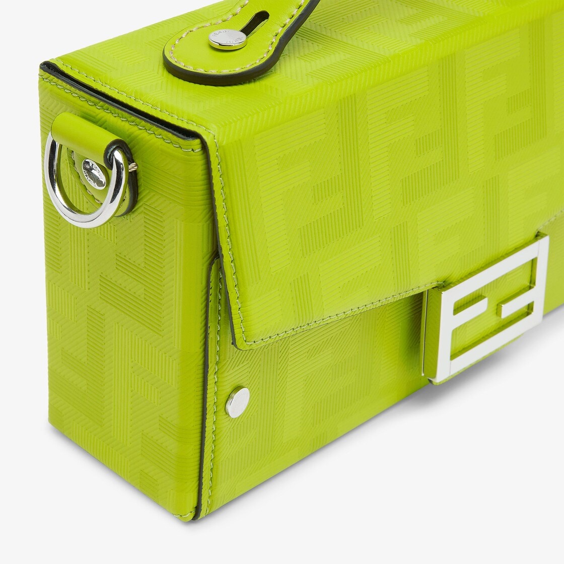 Acid green leather bag - 5