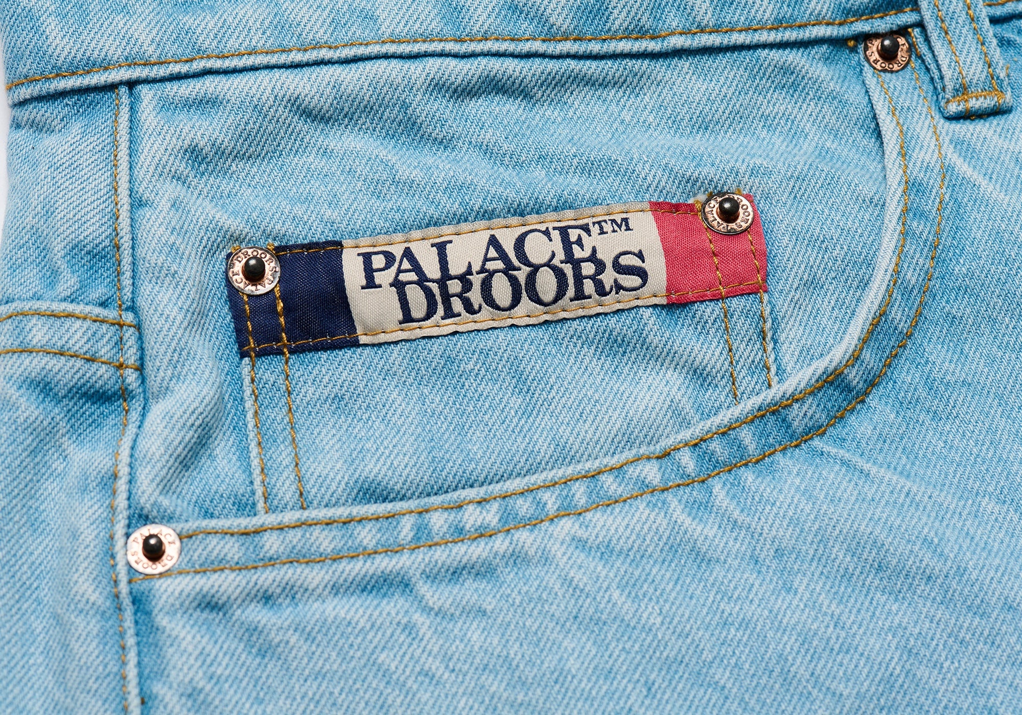 PALACE DROORS JEAN MEDIUM RINSE WASH - 4