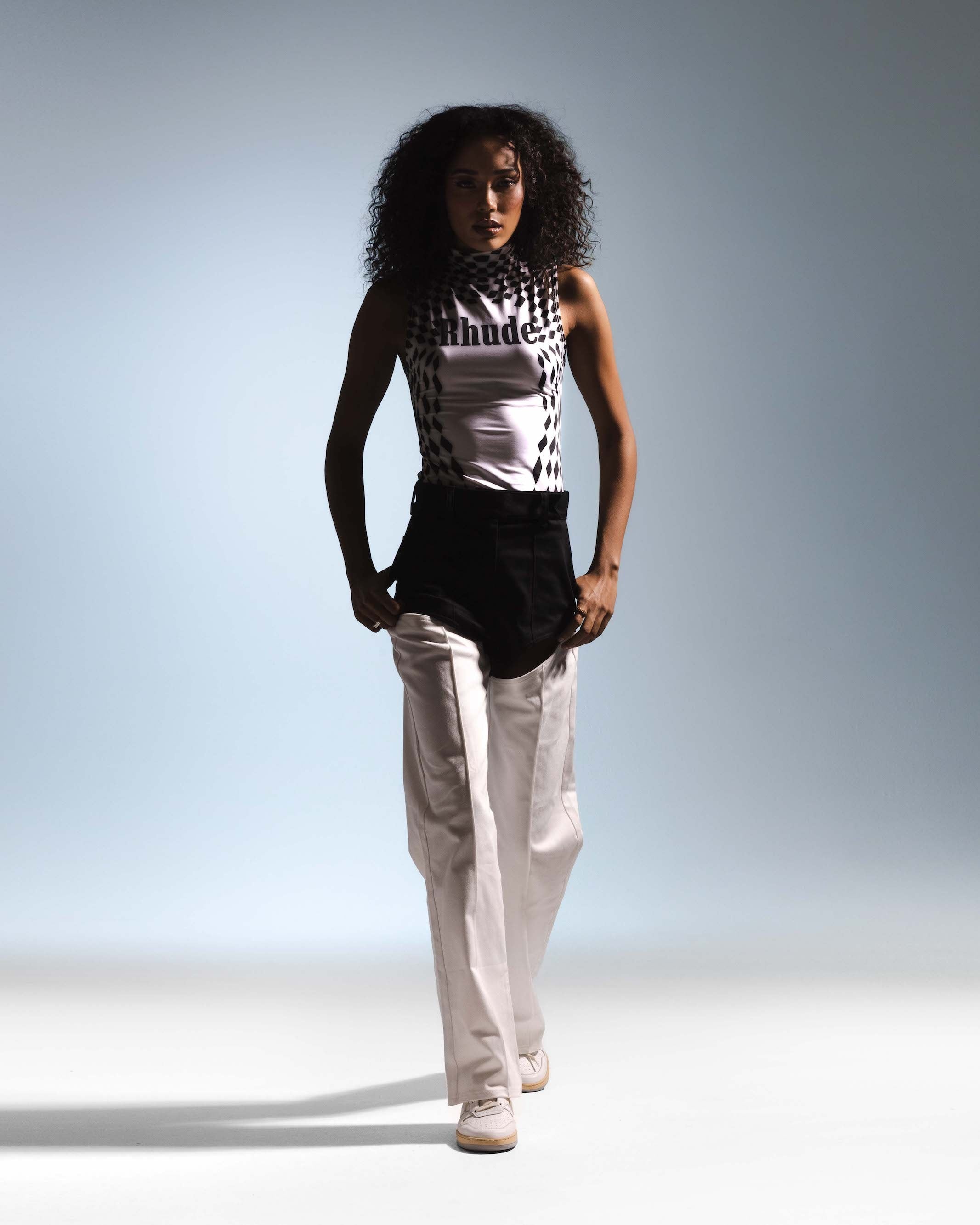 RACER MOCK NECK TANK - 4