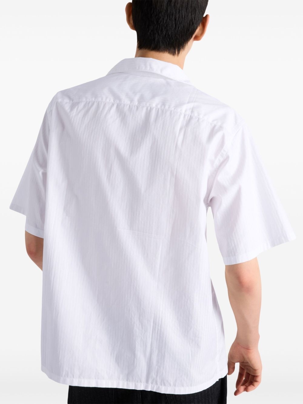 logo-patch bowling shirt - 4
