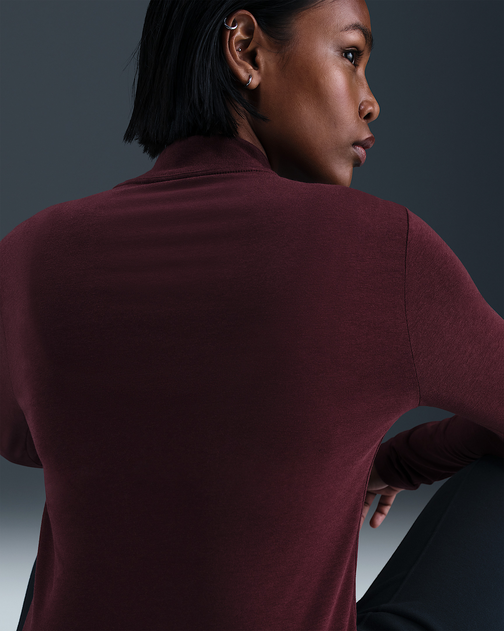 Nike Sportswear Chill Knit Women's Slim Long-Sleeve Mock-Neck T-Shirt - 2
