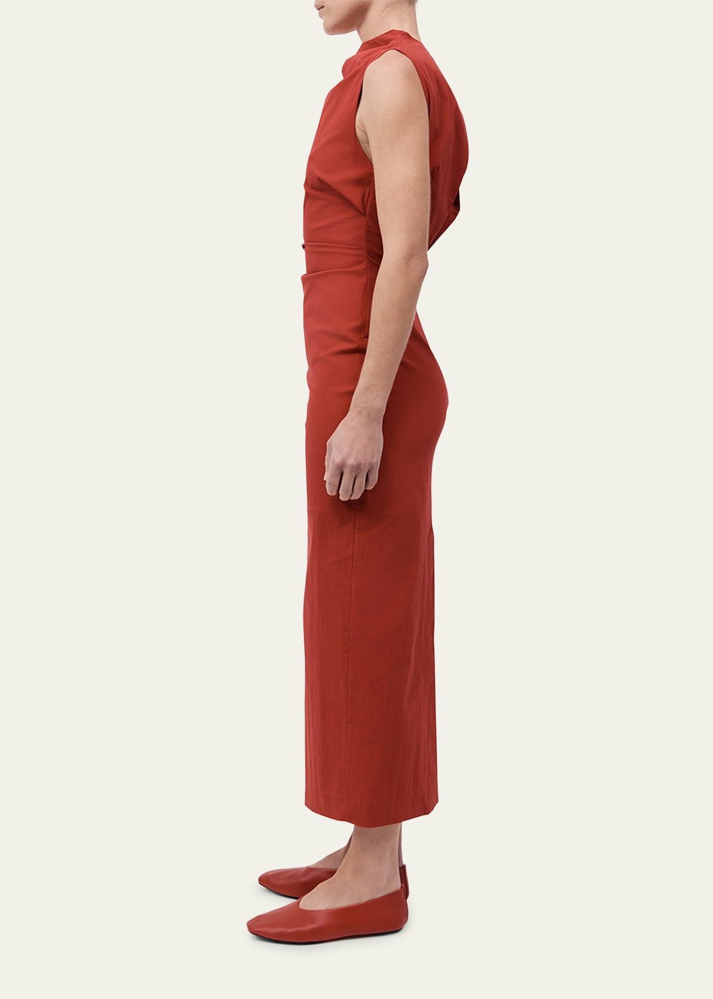 Soft Sculptural Midi Dress - 4