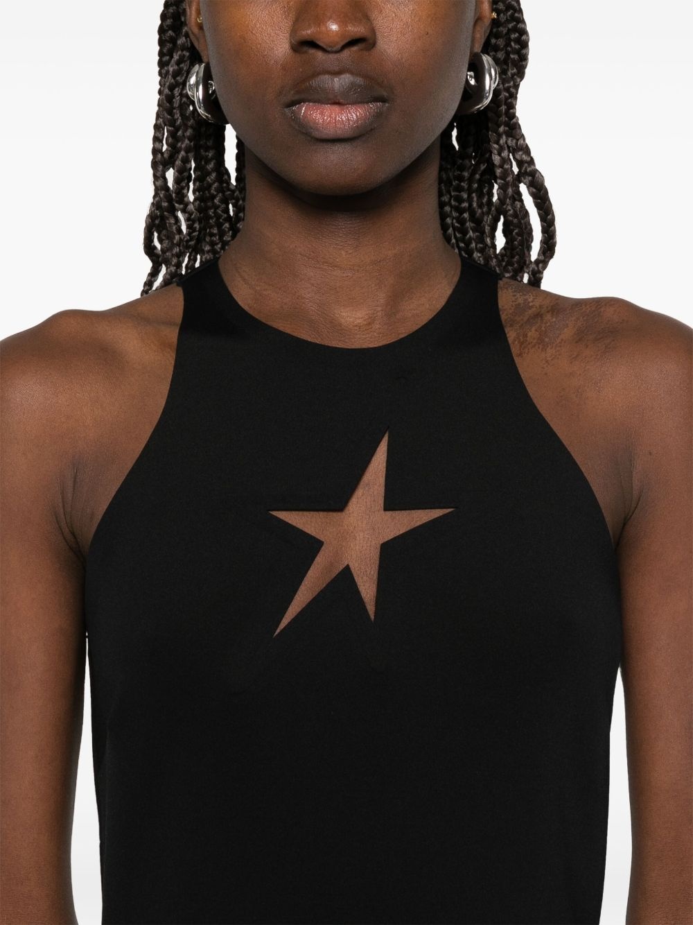 star sleeveless midi dress - 5