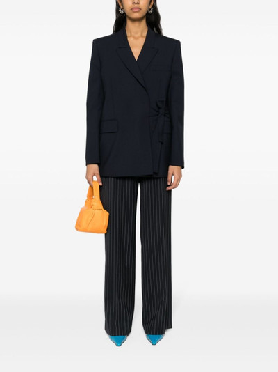 MSGM double-breasted wrap blazer outlook